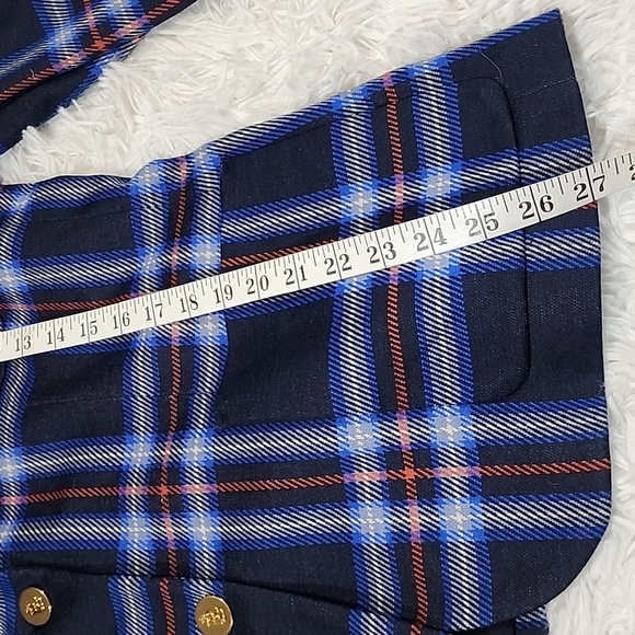 Ralph Lauren Stylish Plaid Blazer  Jacket with Gold Buttons - Picture 6 of 10